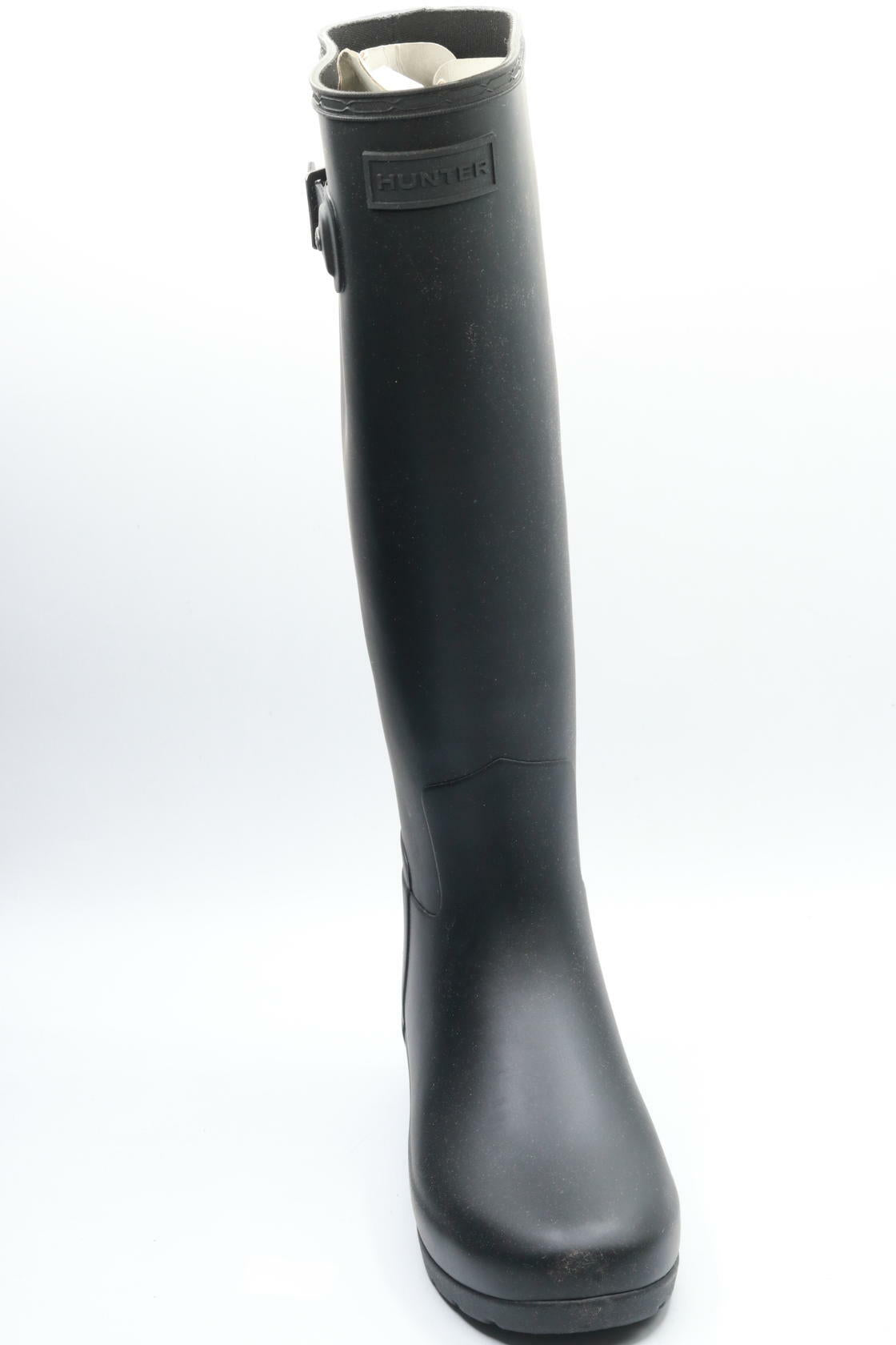 Hunter Original Refined Wide Calf Rain Boot Matte Black 5 M
