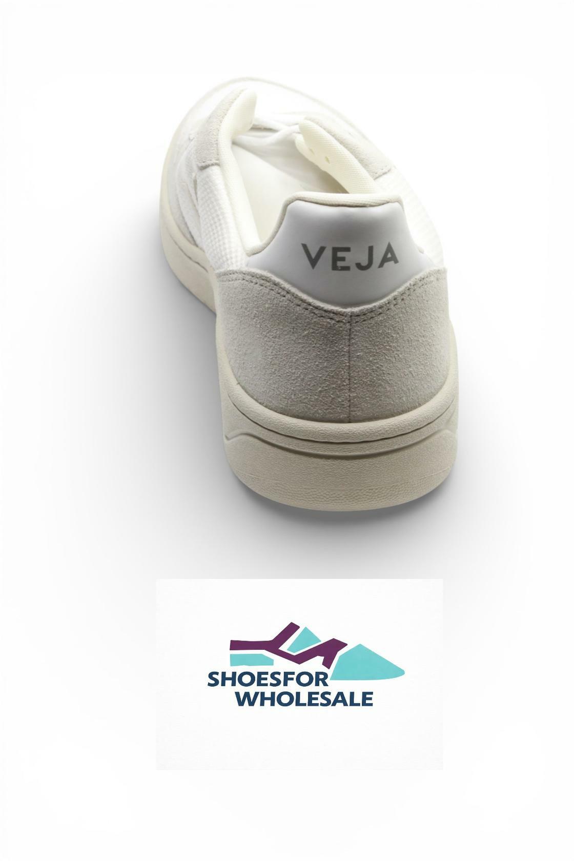 VEJA Men's V-10 Sneaker, B-Mesh White/Natural/Pierre, 13