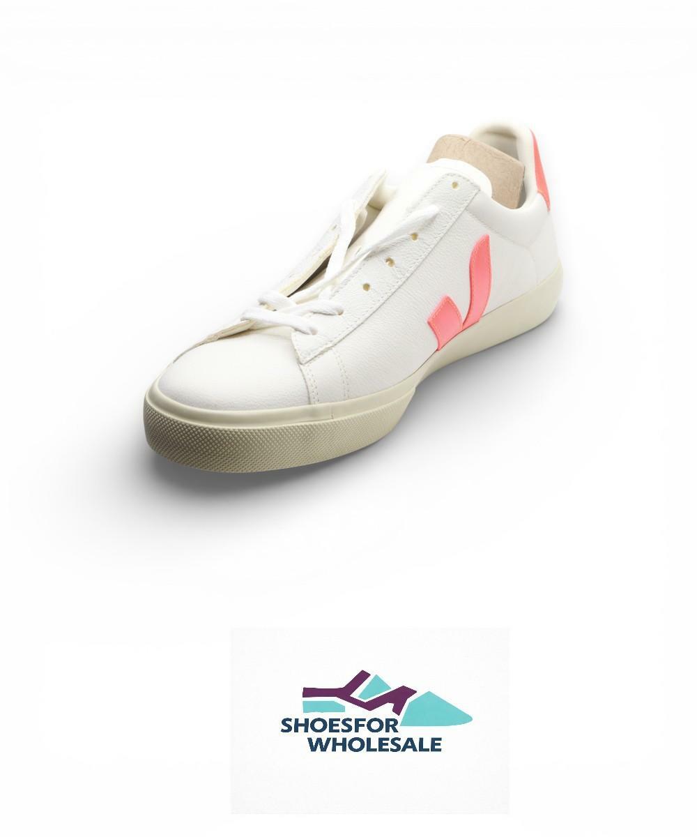 VEJA Men's Campo Sneaker, Extra White/Orange Fluo, 12