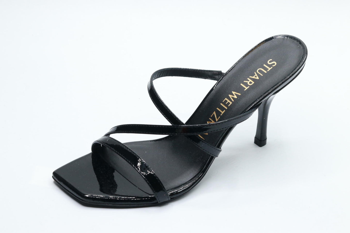 Stuart Weitzman Strapeze 85 Slide Black 6.5 B