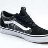 Vans Boys Old Skool Pattern Camo Skate  Sneaker Black/True White 4 Y BIG KID