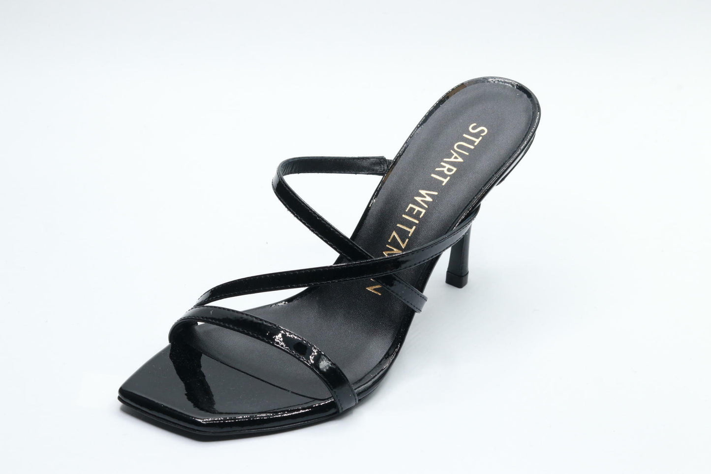 Stuart Weitzman Strapeze 85 Slide Black 6.5 B