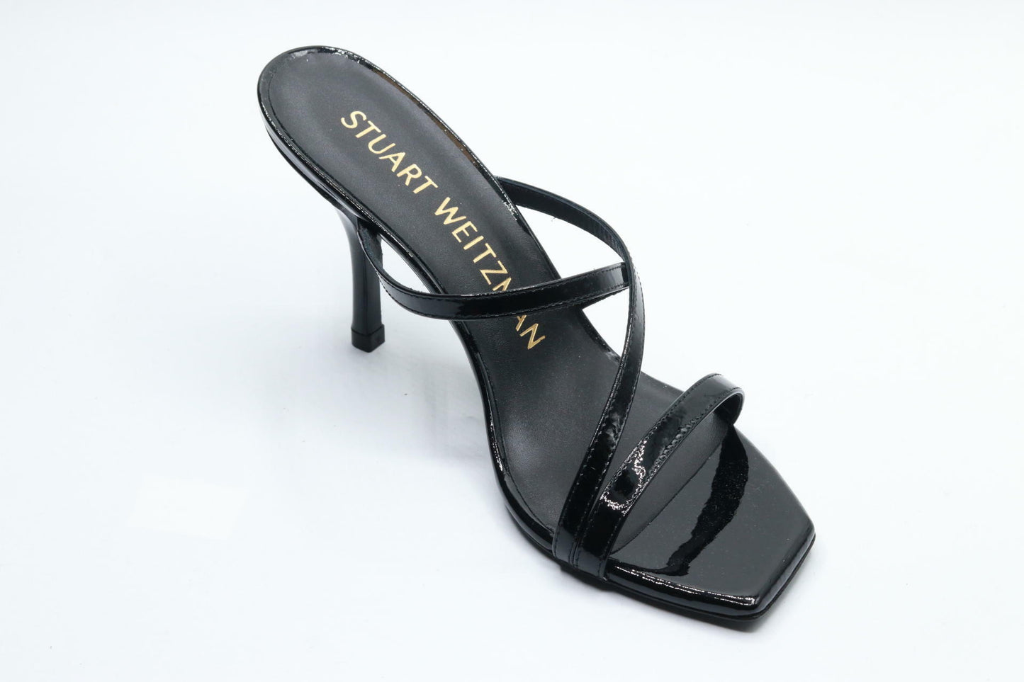 Stuart Weitzman Strapeze 85 Slide Black 6.5 B