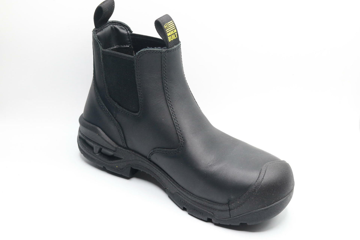 KEEN Utility Men’s Juneau Romeo Mid Height Composite Toe Waterproof Pull On Work Boot, Black/Black, 7.5 EE (Wide) US