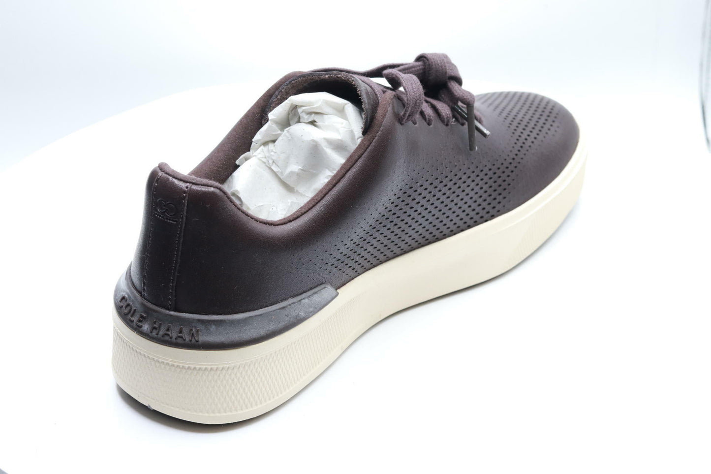 Cole Haan Grandpro Crew Laser Dark Chocolate/Ivory/Syrah 7 W - Wide
