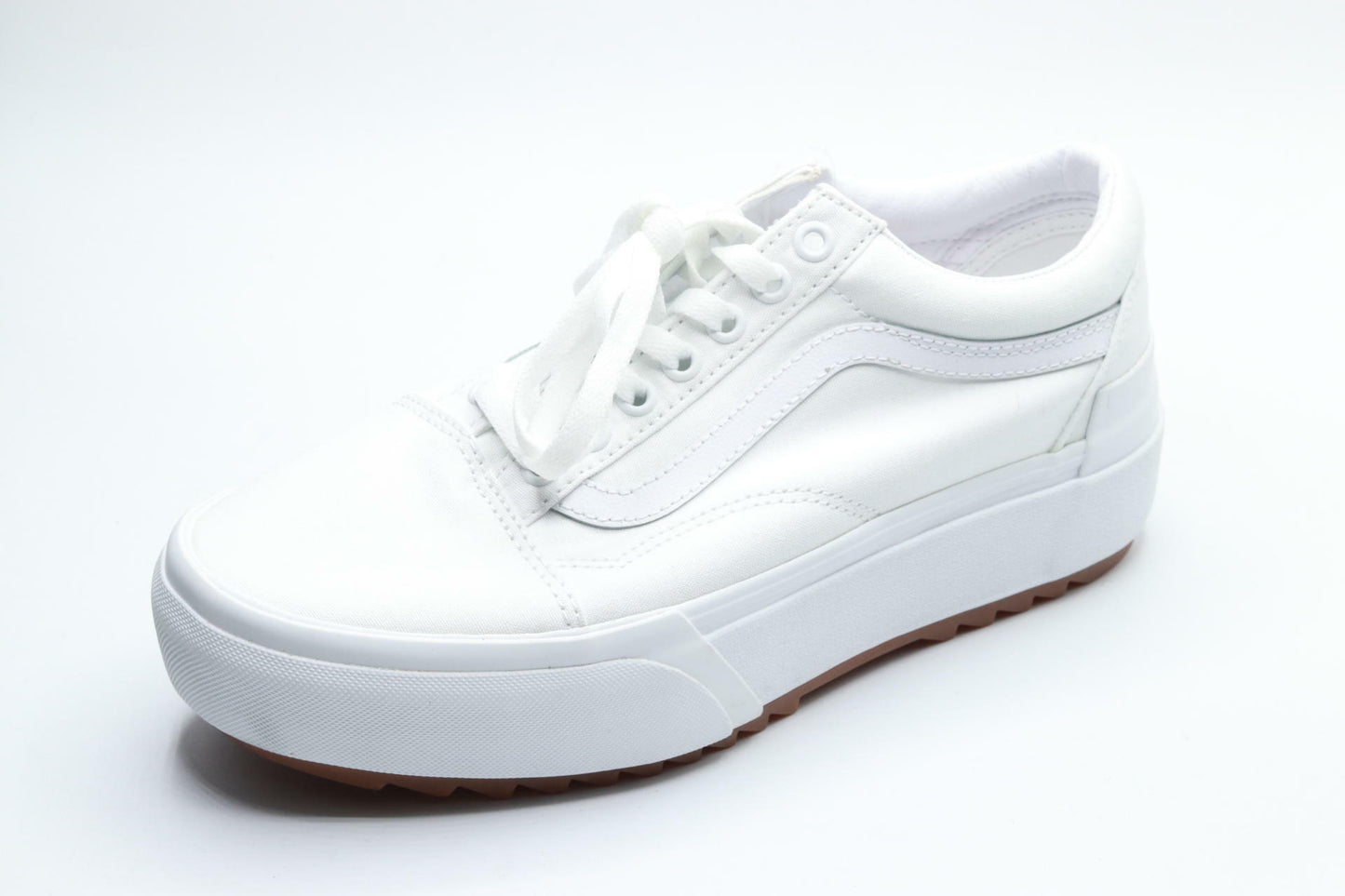 Vans Women's Old Skool Stacked Sneakers, True White, 7.5 Medium US