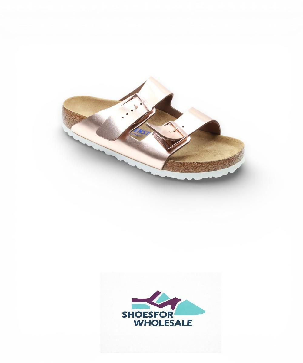 Birkenstock 95209139 Arizona Sfb W/Wht Cop Ltr 39