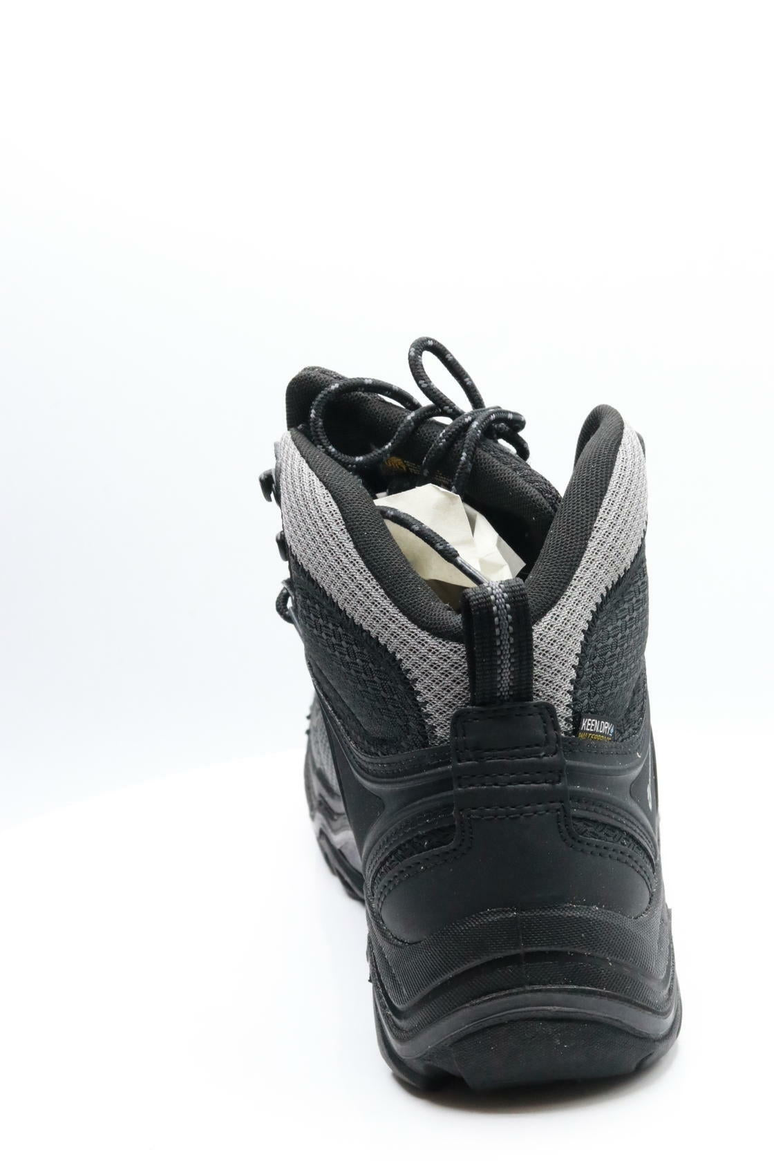 KEEN Men’s Durand Evo Mid Height Waterproof Hiking Boots, Black/Magnet, 9.5 W (Wide) US