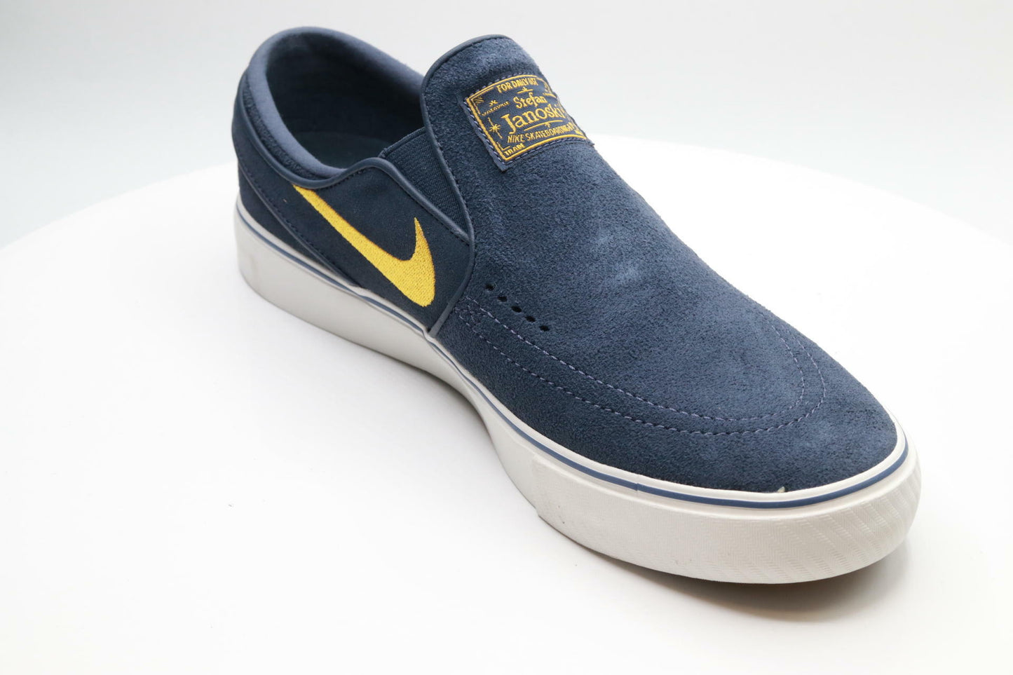 Nike SB Janoski+ Slip Skate Shoes (FN5893-401, Thunder Blue/Thunder Blue/Sail/Sundial) Size 9