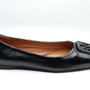 Tory Burch Women's Georgia Perfect Black Flats Wrinkle 6.5 US