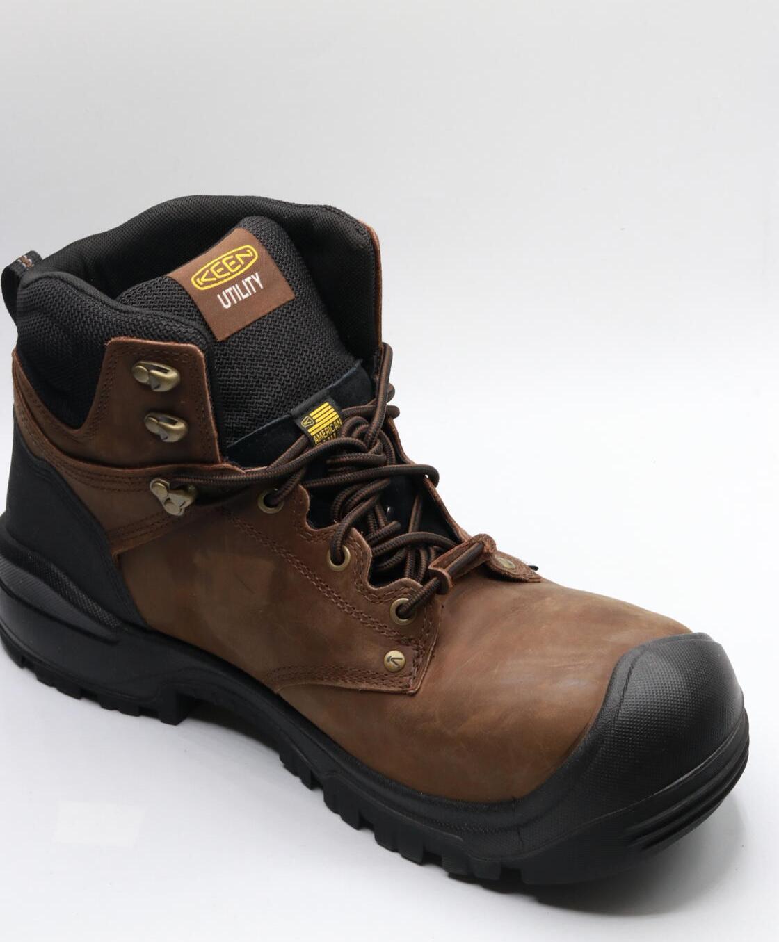 KEEN Men's 14 Wide Waterproof Leather Work Boots Composite Toe – Independence 6"