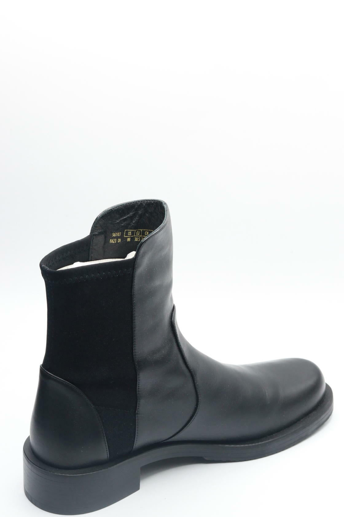Stuart Weitzman 5050 Bold Zip Bootie Black 9 B