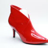 Allegra K Women's V Shape Pointed Toe Red Stiletto Heel Ankle Boots - 5.5 M US