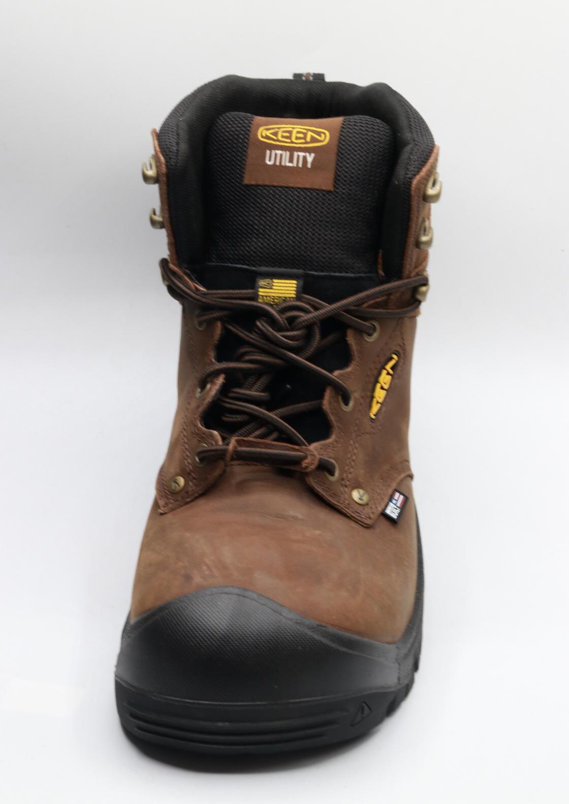 KEEN Men's 14 Wide Waterproof Leather Work Boots Composite Toe – Independence 6"