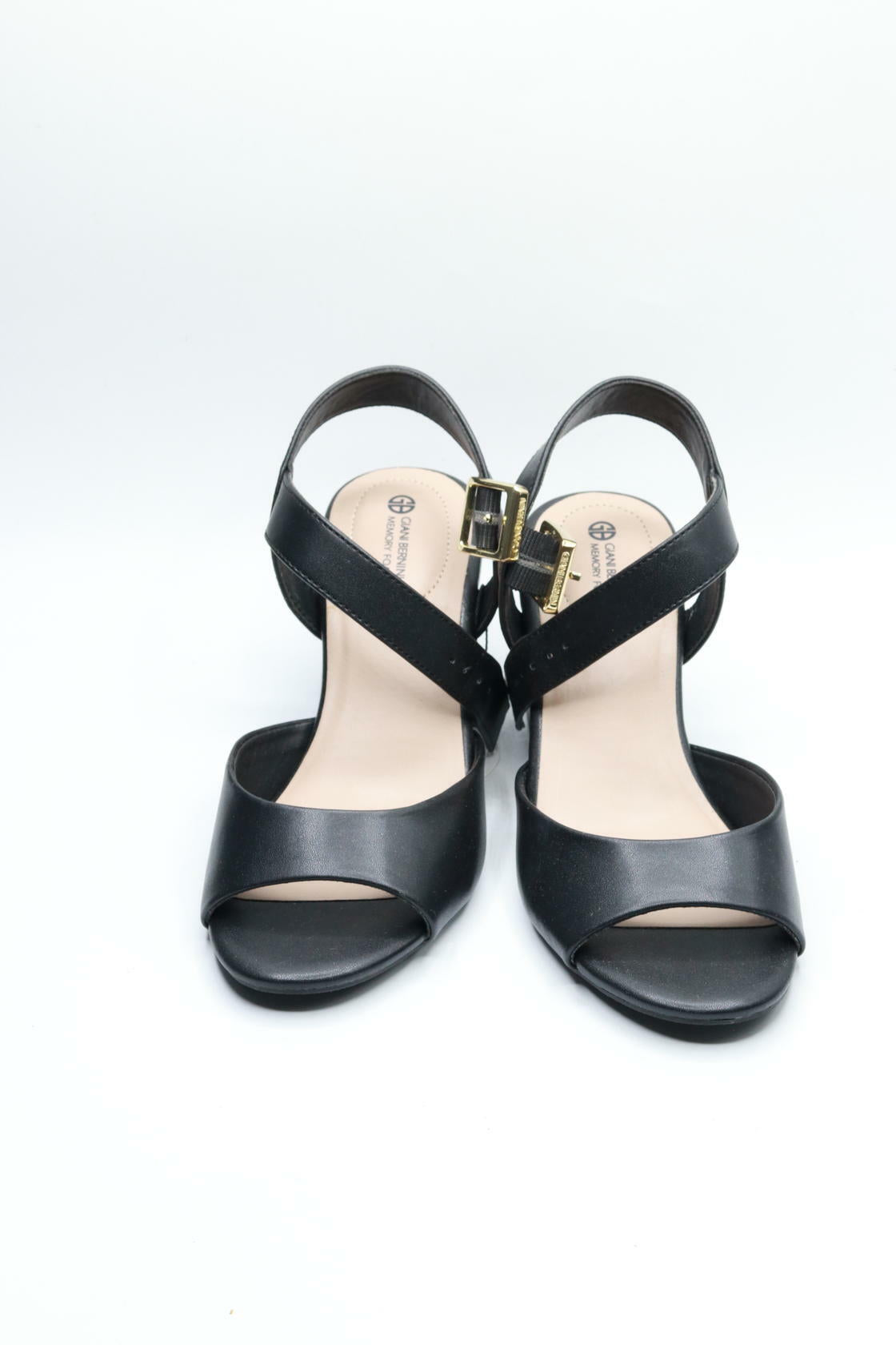 Giani Bernini Womens Townsonn Faux Leather Block Heels Black 6 Medium (B,M)