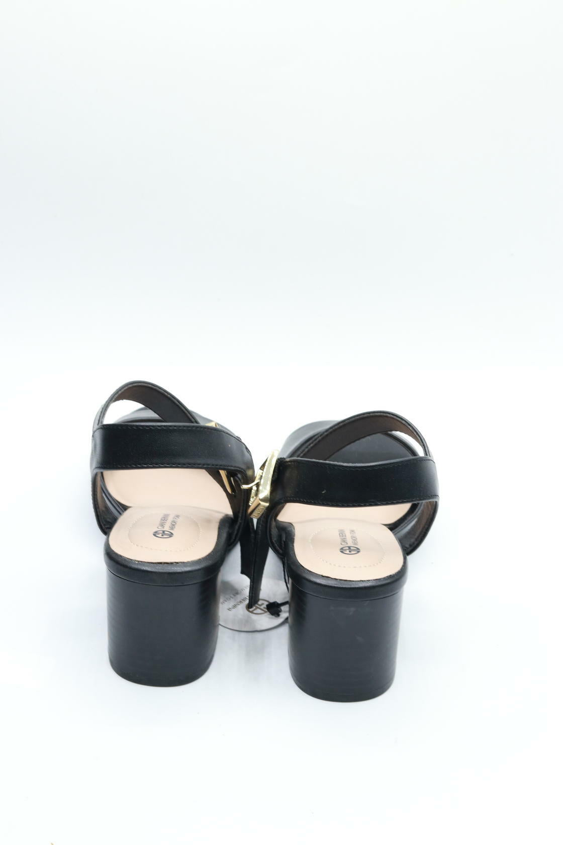 Giani Bernini Womens Townsonn Faux Leather Block Heels Black 6 Medium (B,M)