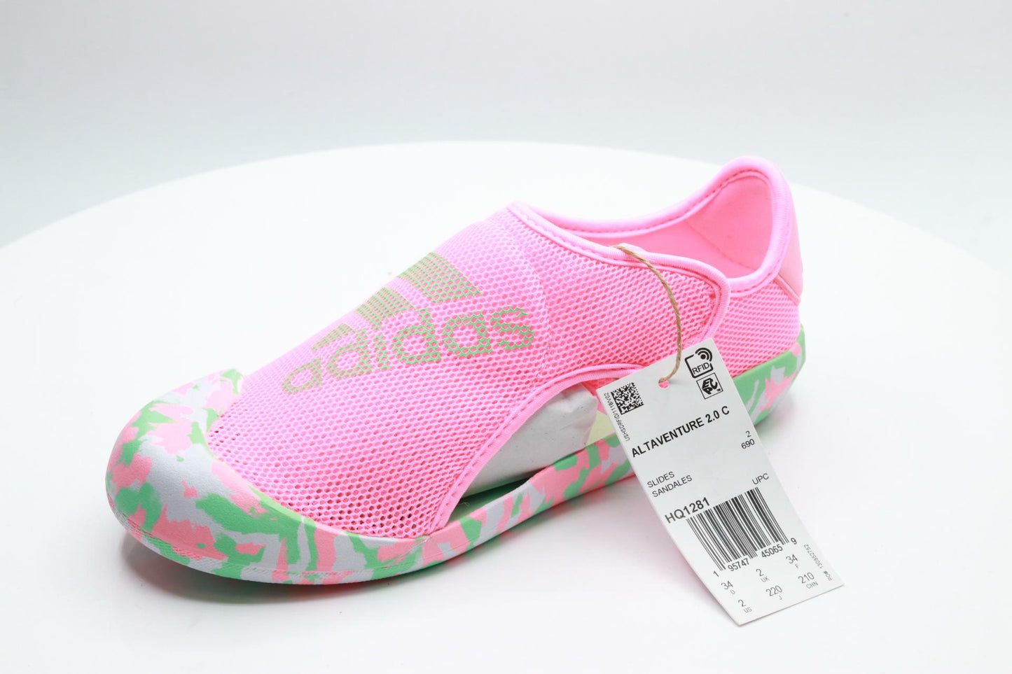 adidas Altaventure Sport Swim Sandals Kids', White, Size 2