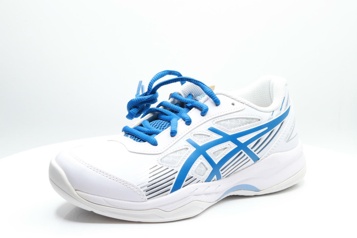 ASICS Boy's Gel-Game 8 GS (Little Kid/Big Kid) White/Lake Drive 4.5 Big Kid M