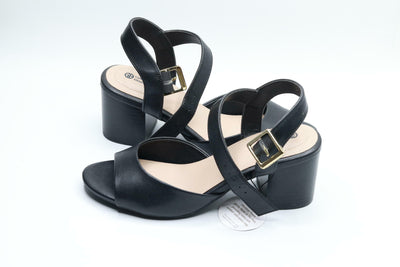 Giani Bernini Womens Townsonn Faux Leather Block Heels Black 6 Medium (B,M)