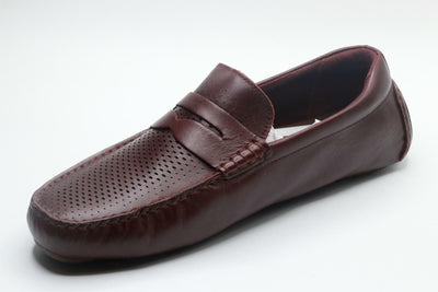 Cole Haan Men's Grand Laser Penny Driver Loafer Bloodstone Truffle 10.5 W