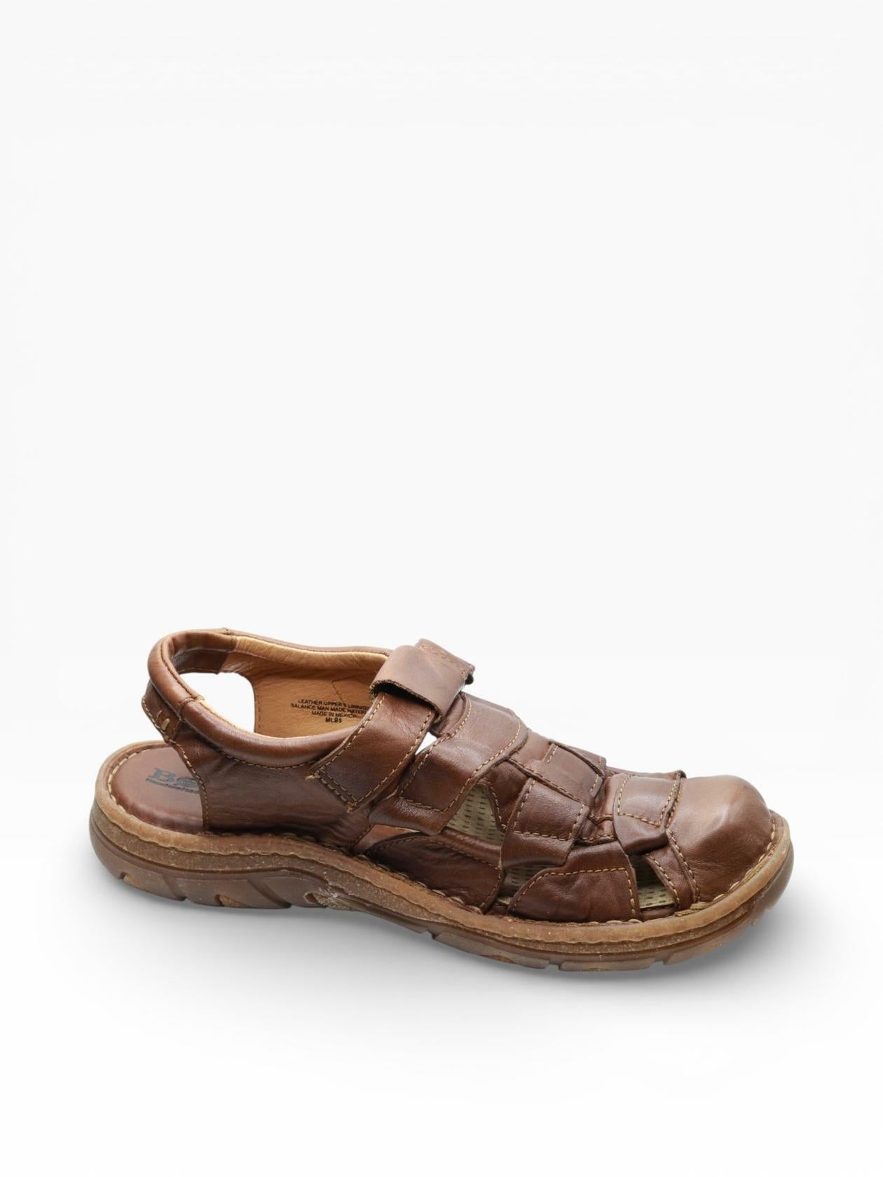 BORN Men’s Cabot III Brown Leather Fisherman Sandals Casual Comfort Shoes Size 11 M