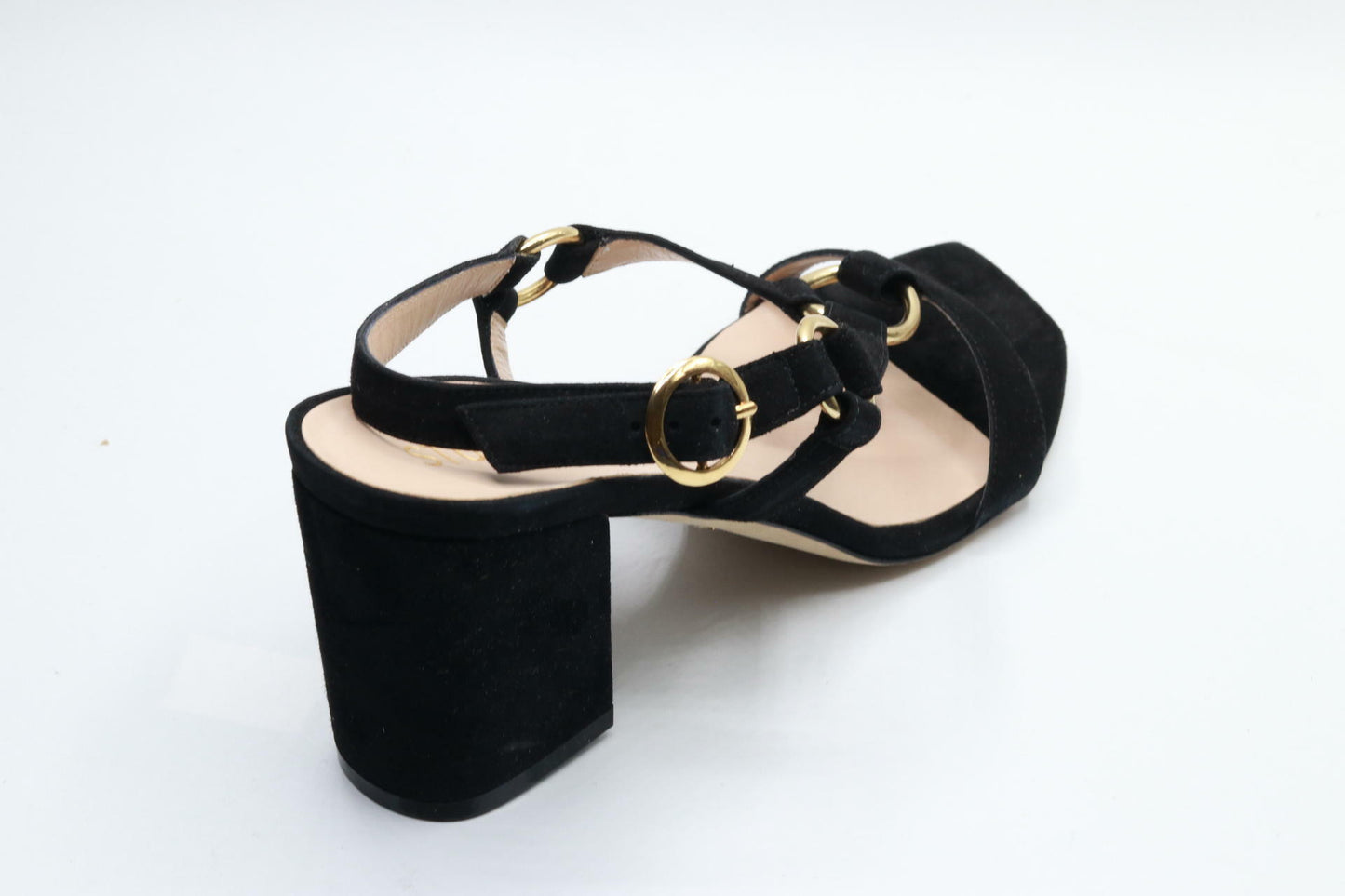 Stuart Weitzman Lalita 75 Blok Sandal Black 9.5 M