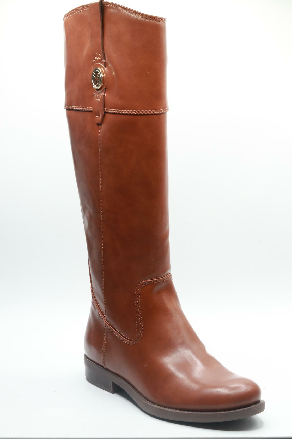 Tommy Hilfiger Women's Shano Riding Boot, Medium Brown, 7