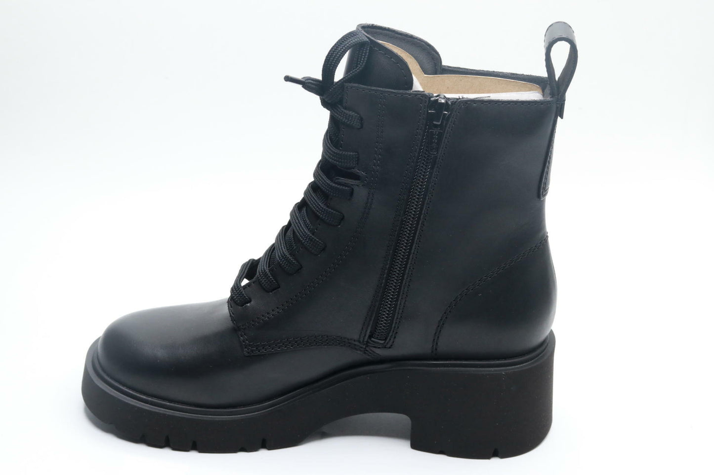Camper Women's Lace Up Bootie, Black 001, 6