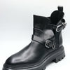 Stuart Weitzman Women's Maverick Bedford Moto Booties, Black, 9.5 Medium US
