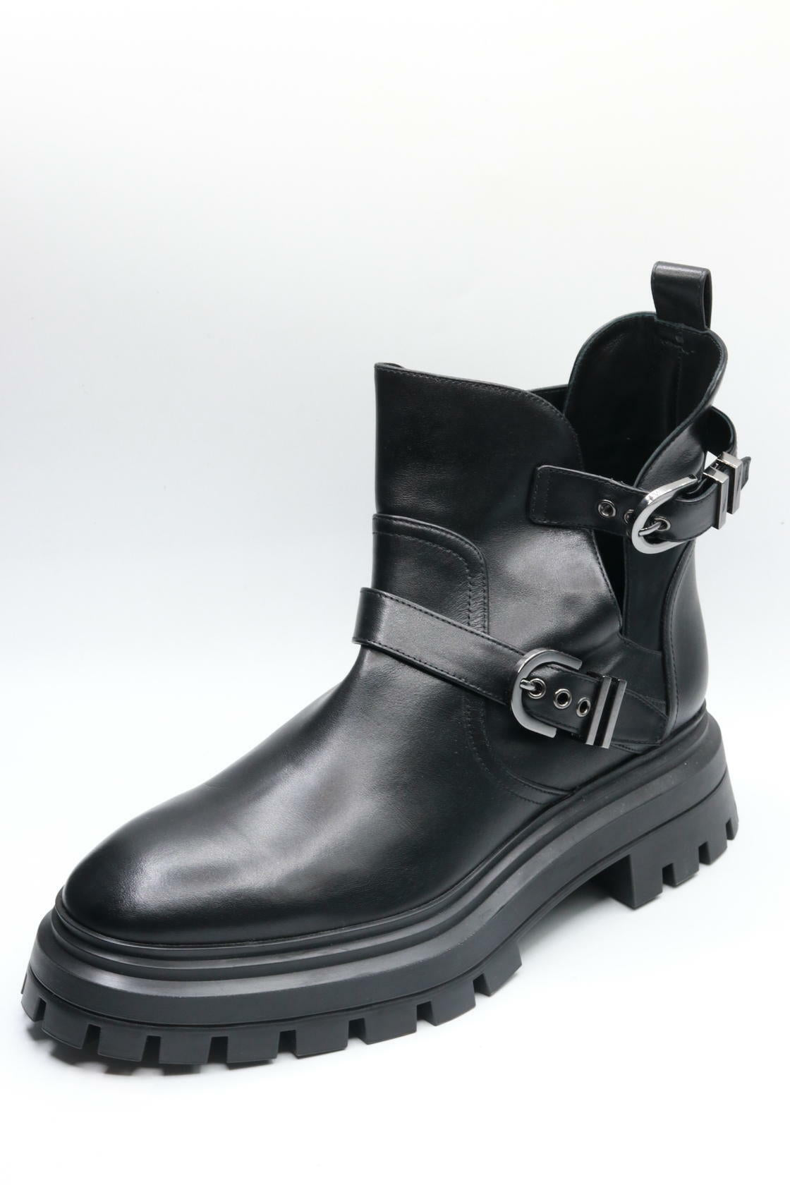 Stuart Weitzman Women's Maverick Bedford Moto Booties, Black, 9.5 Medium US