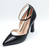 DANAZANA Women Chain Ankle Strap Heels Toe Pumps  High Heel sZ 6