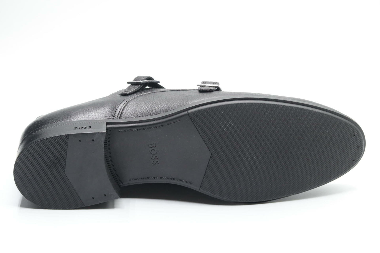 Hugo Boss Mens Dress Shoes Colby Leather  Monk Shoes Black Men's Dress 10.5 D