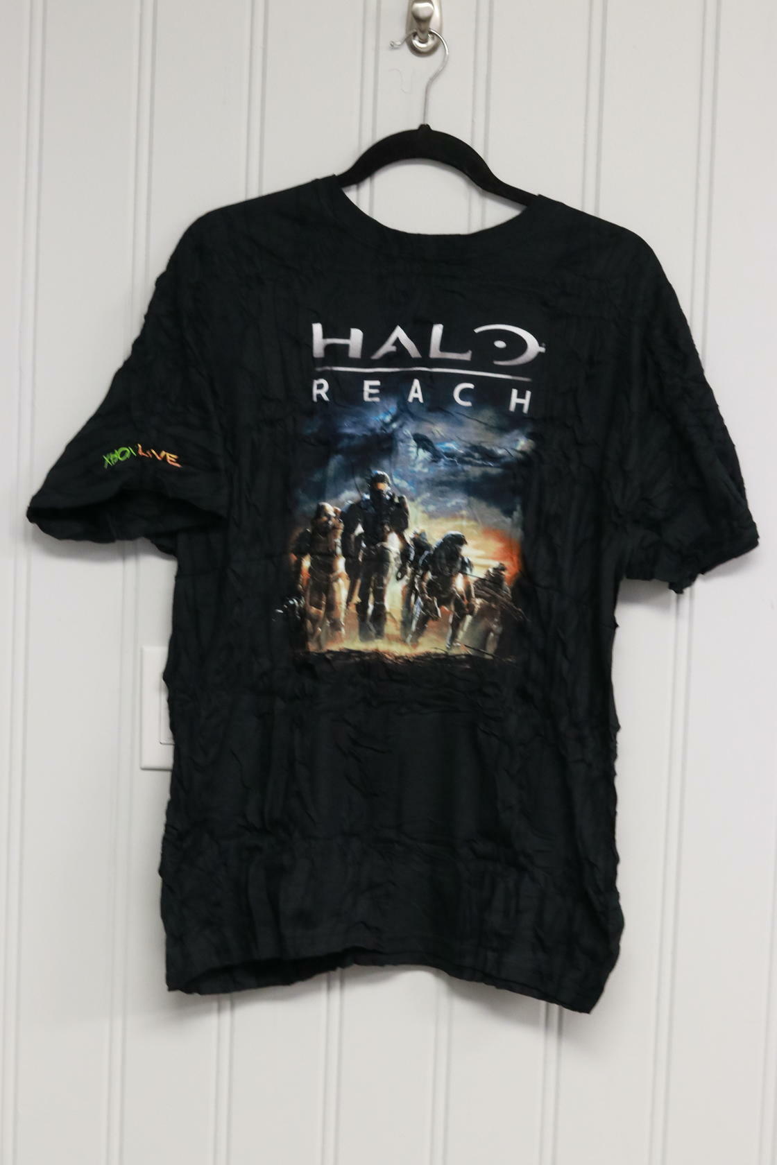 Halo Reach Microsoft 2010 Promotional Xbox Video Game Vintage T-Shirt Size 2XL