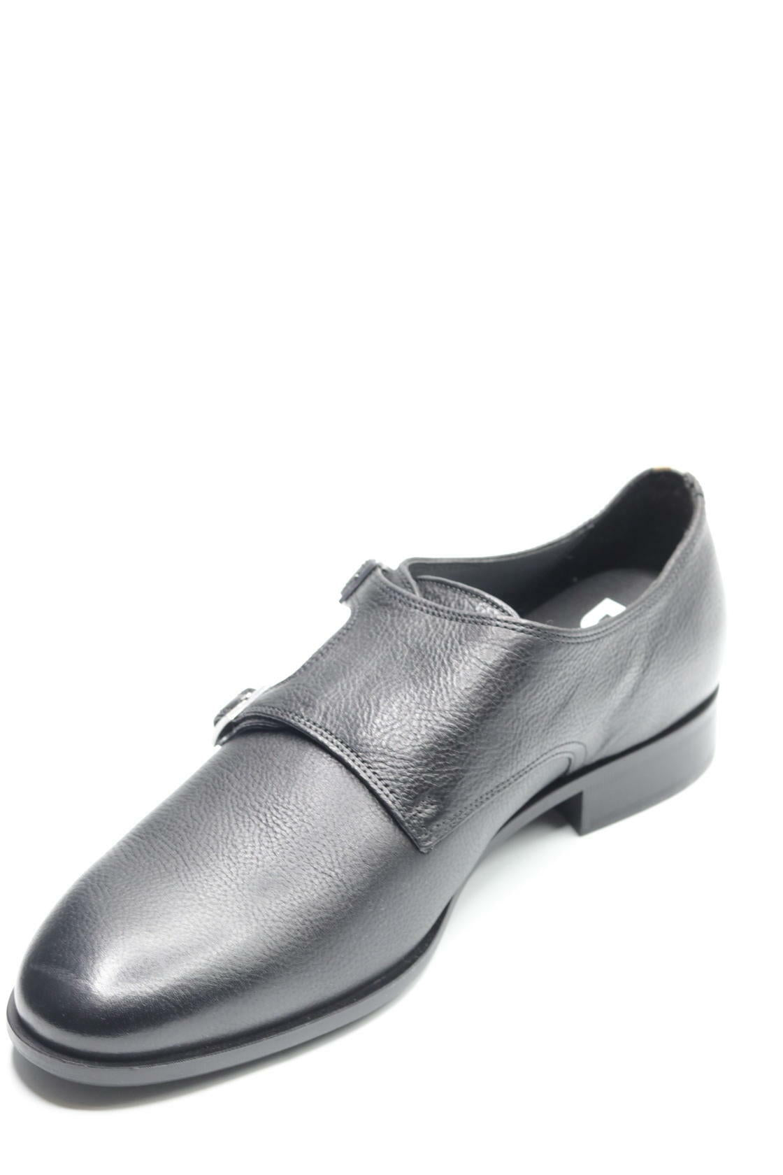Hugo Boss Mens Dress Shoes Colby Leather  Monk Shoes Black Men's Dress 10.5 D