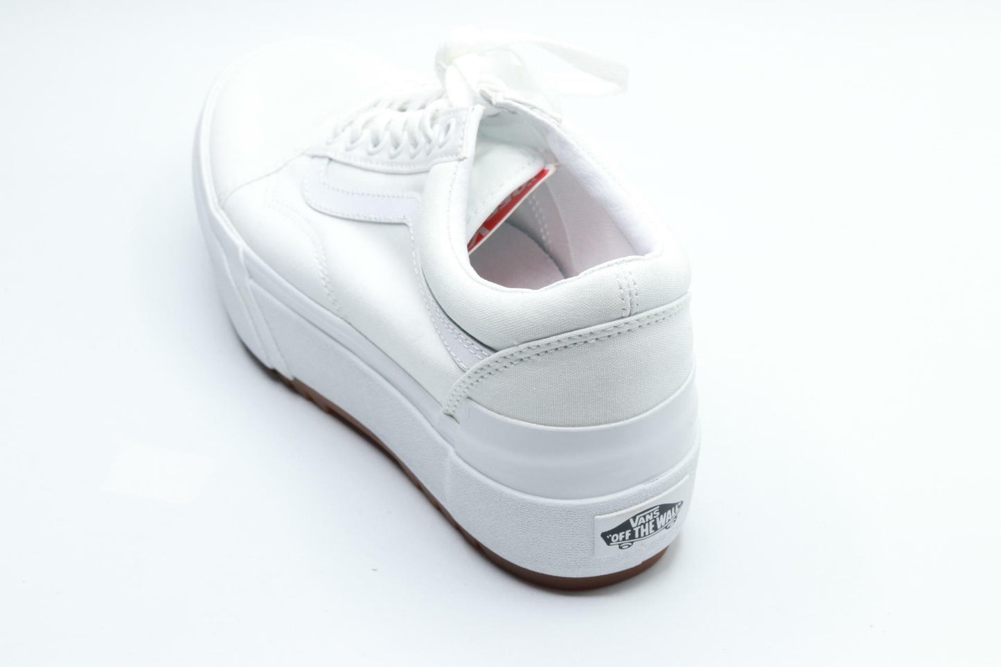 Vans Women's Old Skool Stacked Sneakers, True White, 7.5 Medium US
