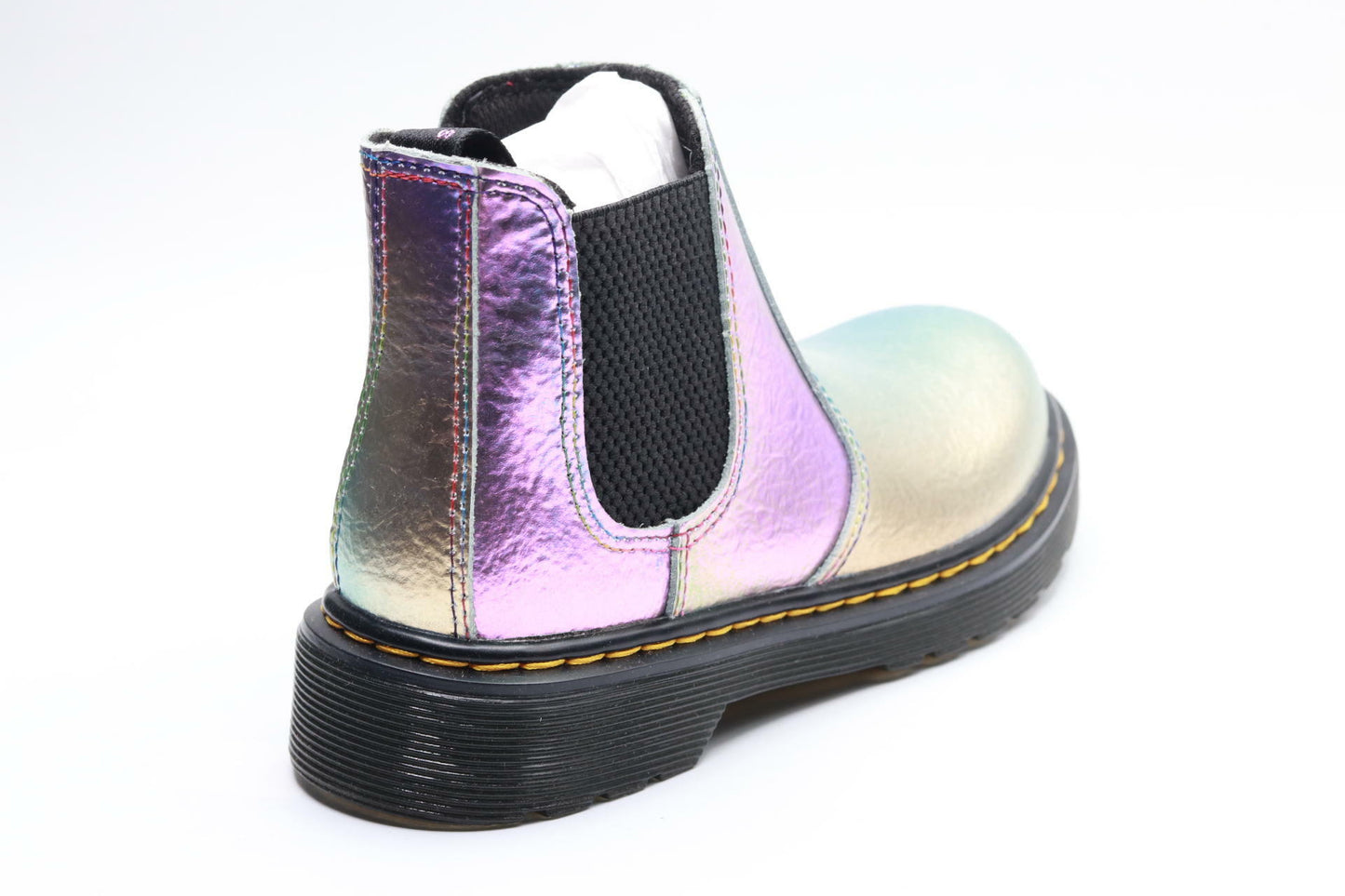 Dr. Martens Girl's 2976 (Little Kid/Big Kid) Rainbow Crinkle 13 UK (US 1 Little Kid) M