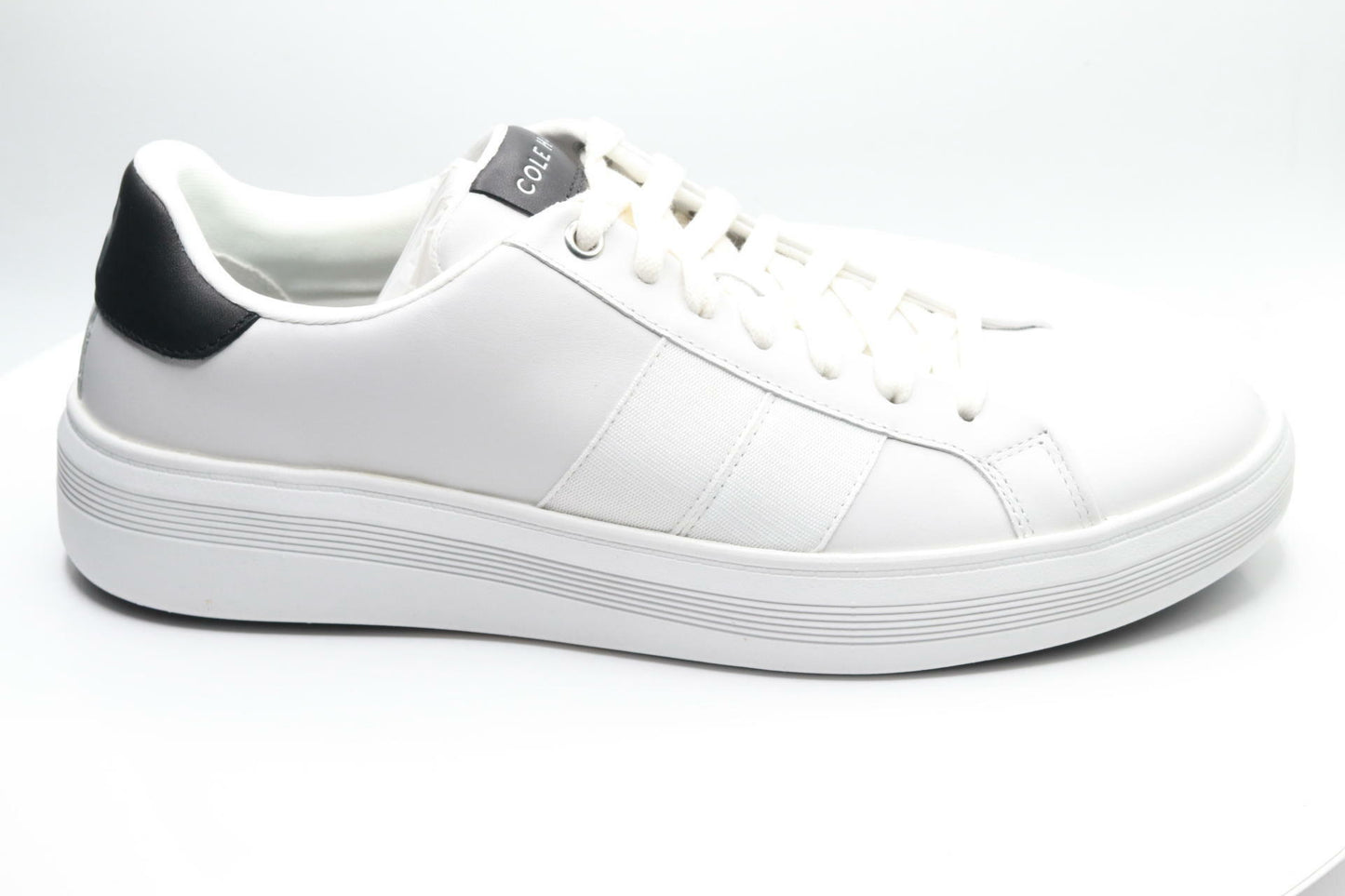 Cole Haan Men's Grand Crosscourt Premier, White/Black/Birch, 9-W US