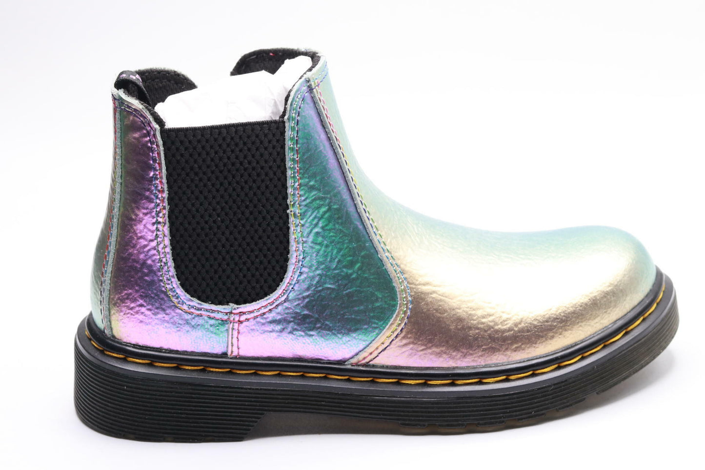 Dr. Martens Girl's 2976 (Little Kid/Big Kid) Rainbow Crinkle 13 UK (US 1 Little Kid) M