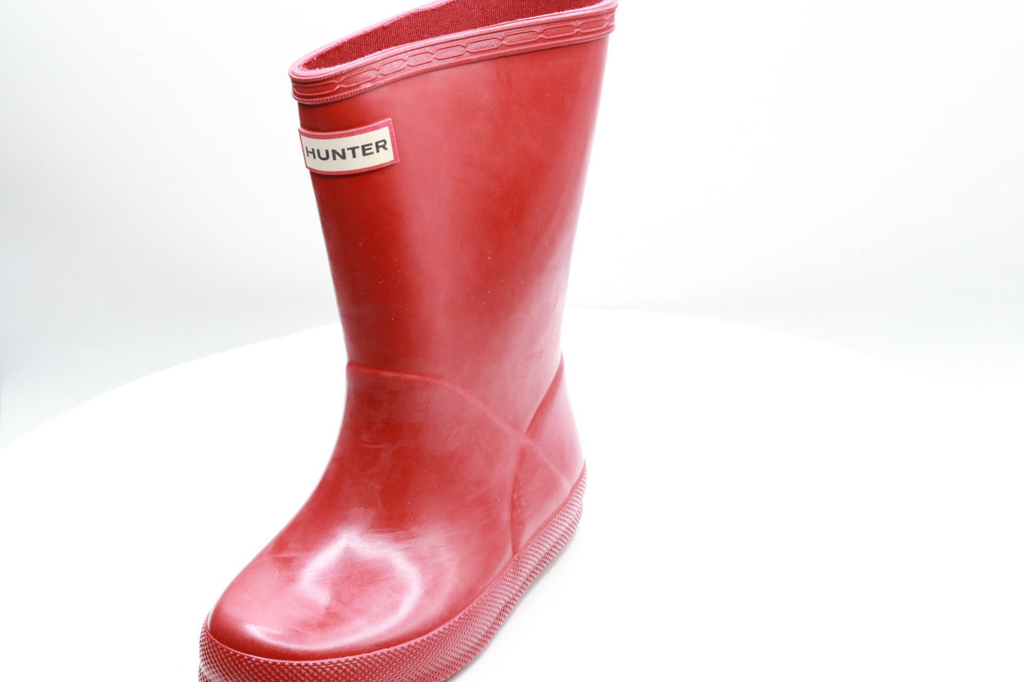 Hunter Little Kids Original First Classic Gloss Rain Boot, Military Red, 10
