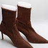 Stuart Weitzman Womens Stuart 75 Stretch Bootie Taupe 8.5 B
