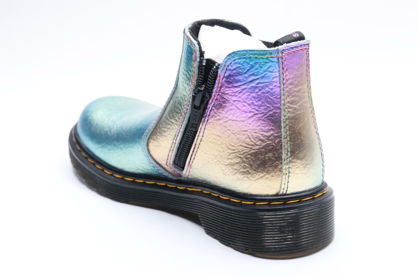 Dr. Martens Girl's 2976 (Little Kid/Big Kid) Rainbow Crinkle 13 UK (US 1 Little Kid) M