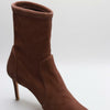 Stuart Weitzman Womens Stuart 75 Stretch Bootie Taupe 8.5 B