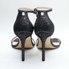 Stuart Weitzman Amelina 95 Ankle Strap Rhinestone Heels Gunmetal 10.5M Women
