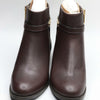 Michael Kors Finley Flat Bootie Chocolate 1 6 M