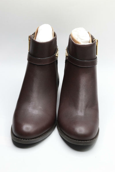 Michael Kors Finley Flat Bootie Chocolate 1 6 M