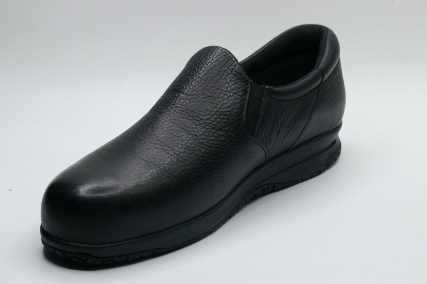 SAS Patriot Non-Slip Comfort Loafer - Shoes for Women - Lightly Cushioned Collar - Round Toe - Leather Uppers Black 9 S - Slim (AAA)