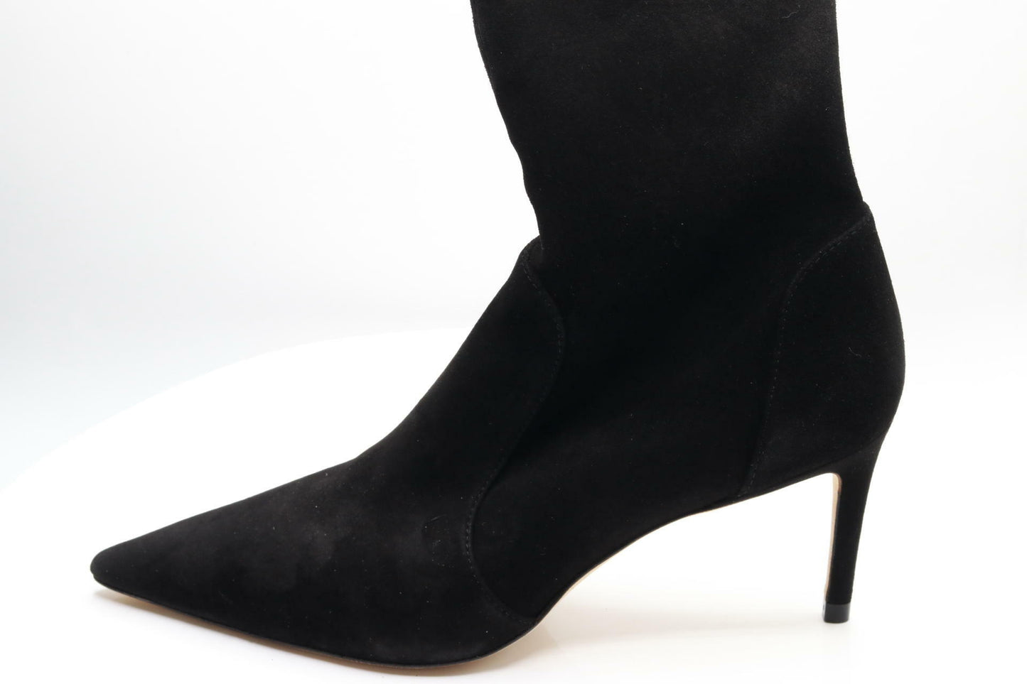 Stuart Weitzman Women's 75mm Stuart Stretch Booties, Black, 8.5 Medium US