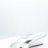 Stuart Weitzman Miami 50 Wedge Slide Silver 10.5 B