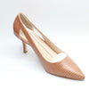 Lnsshee Women's Closed Point Toe Pumps Slip  Dress Shoes,Light Coffee size 8