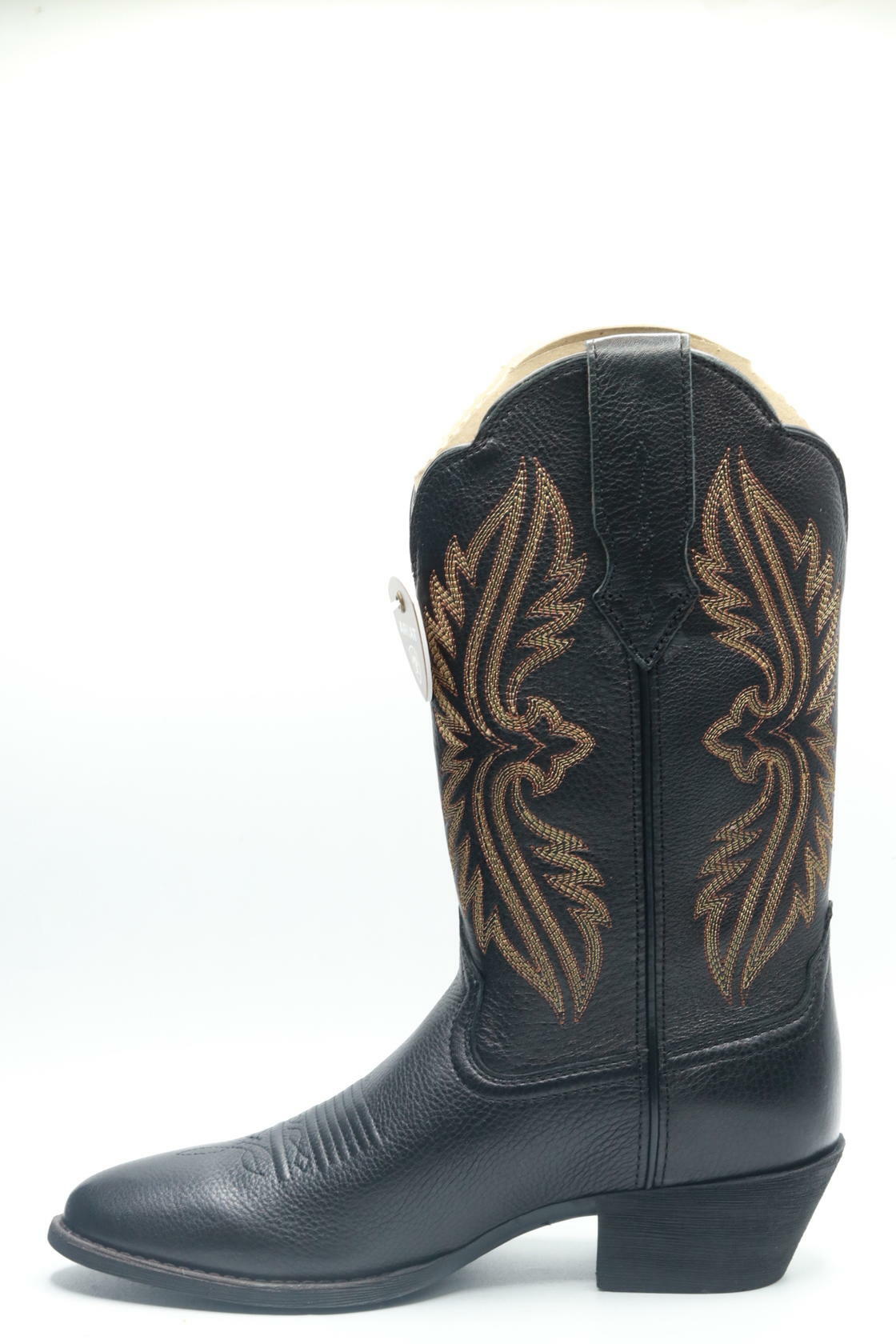 ARIAT BMVY9 Womens Heritage R Toe StretchFit Western Boot Black Deertan 7.5 Wide
